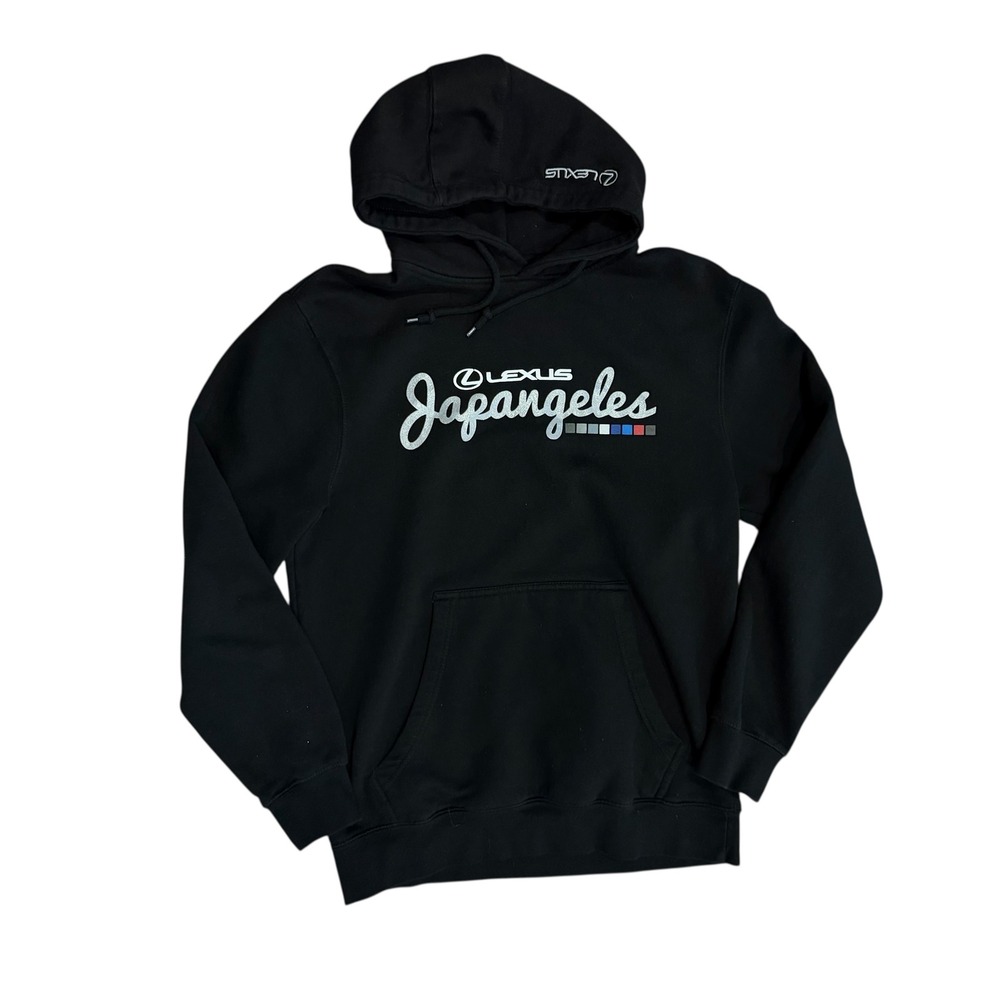 Japangeles Lexus Black Hoodie Sweatshirt Men's Medium Happi Collab Streetwear‎